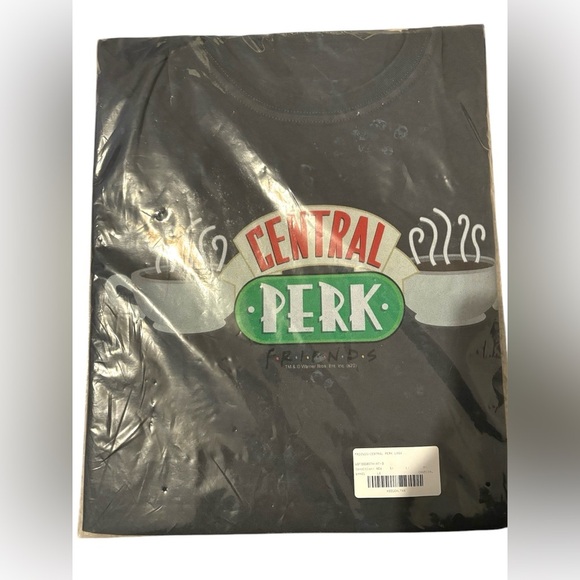 FALL CLEARANCE NWT FRIENDS Central Perk Gray T-Shirt L - Picture 2 of 4